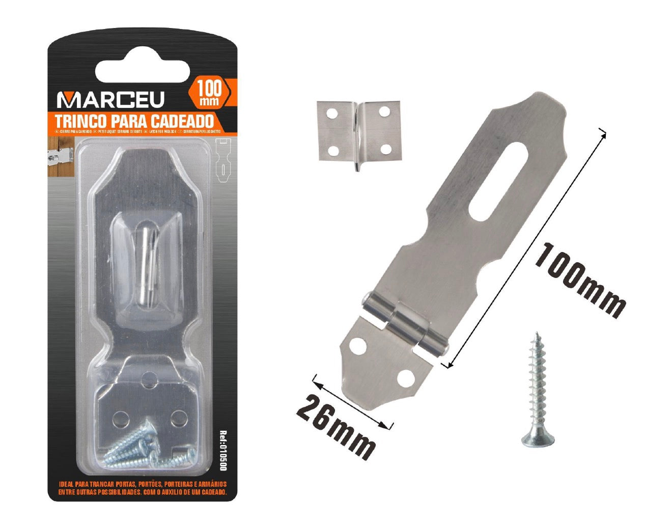 Trinco para cadeado 100mm