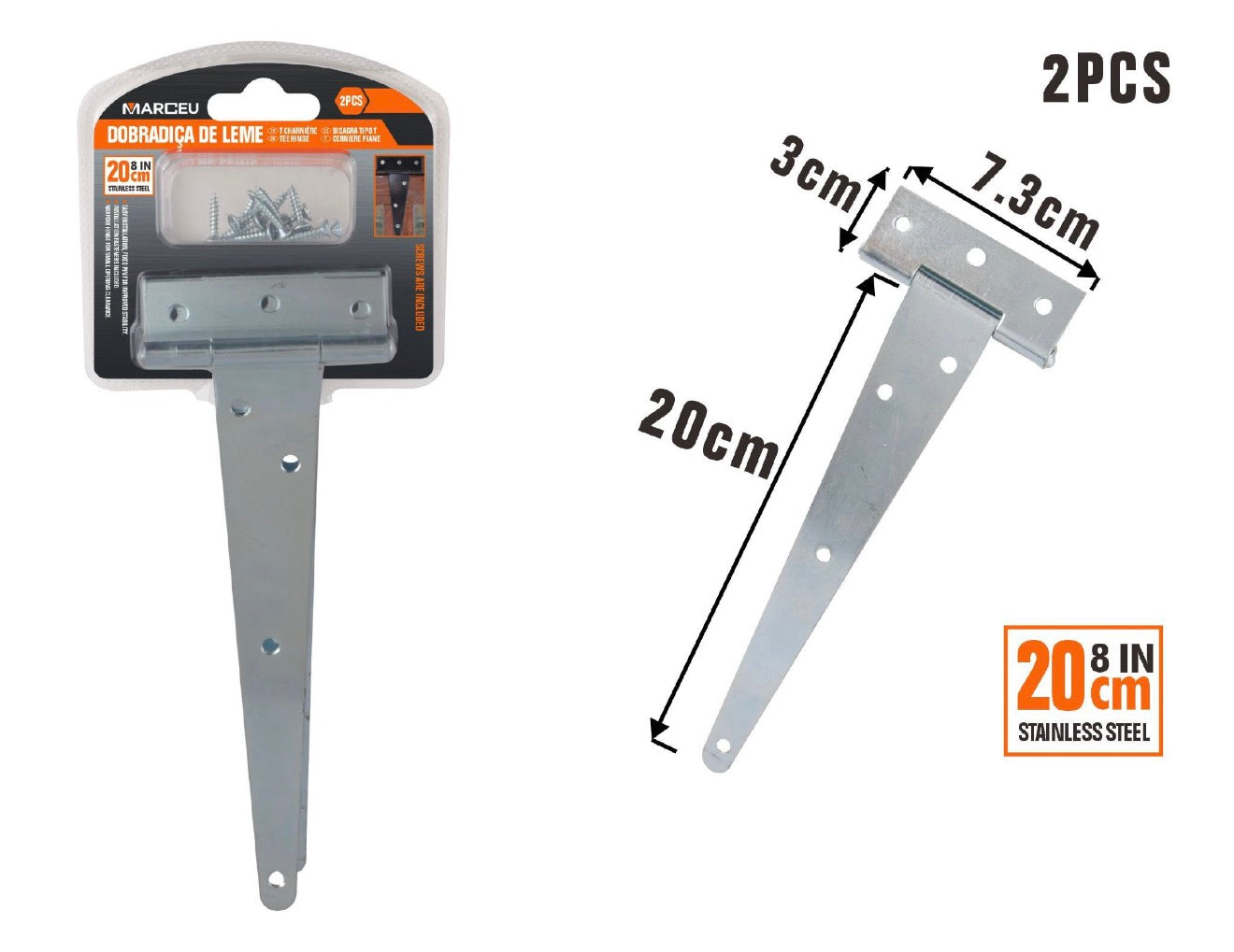 Dobradiça de Leme 25cm