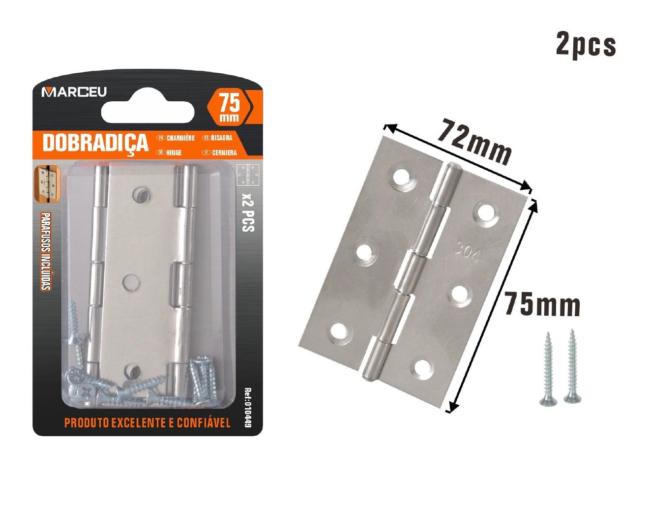 Dobradiça 75mm
