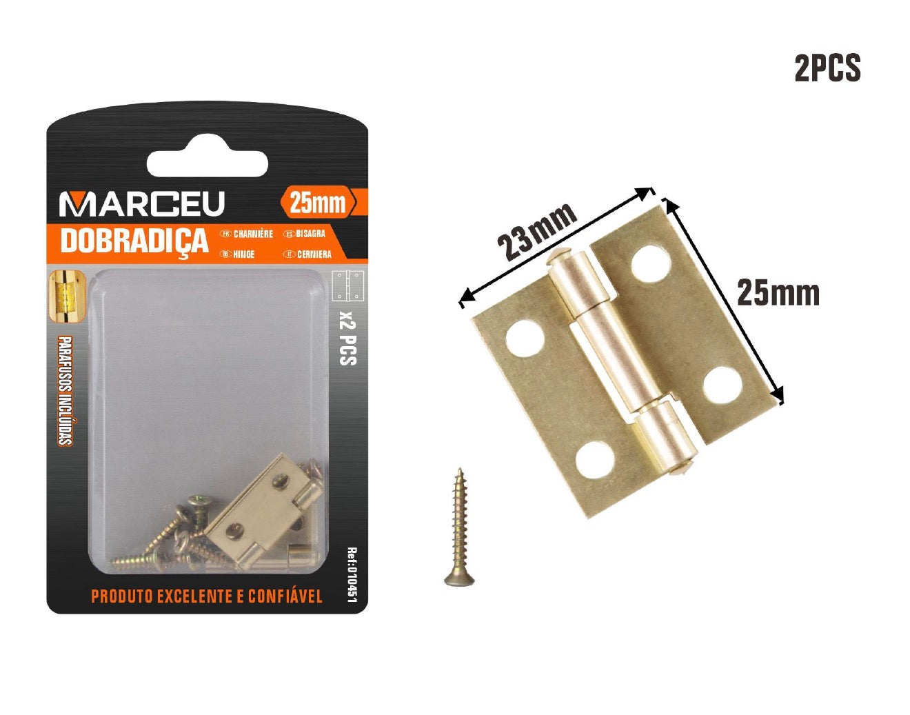 Dobradiça 25mm